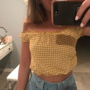 Gingham Brandmelville crop top